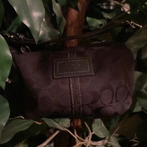 Authentic COACH Black Mini Monogram Purse